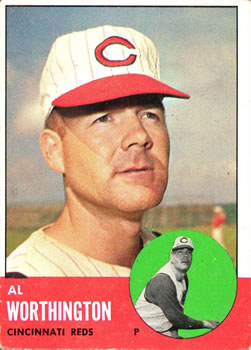 1963 Topps Baseball Cards      556     Al Worthington
